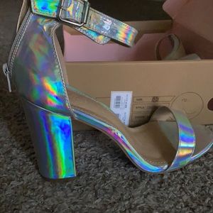 Metallic sandals